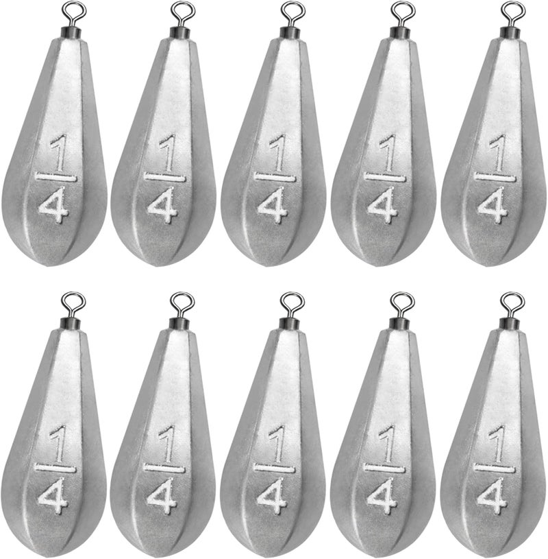BLUEWING Swivel Bank Sinkers Fishing Weights with Swivel Bottom Bullet Sinkers for Freshwater and Saltwater, 1/8oz to 16oz - Image 1
